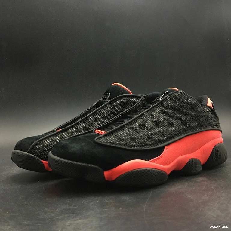 AT3102-006 Red  Black Clot Jordan Low Retro 13  0514